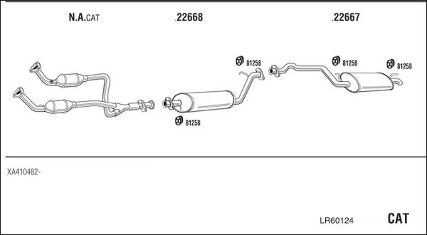 Układ wydechowy WALKER LR60124