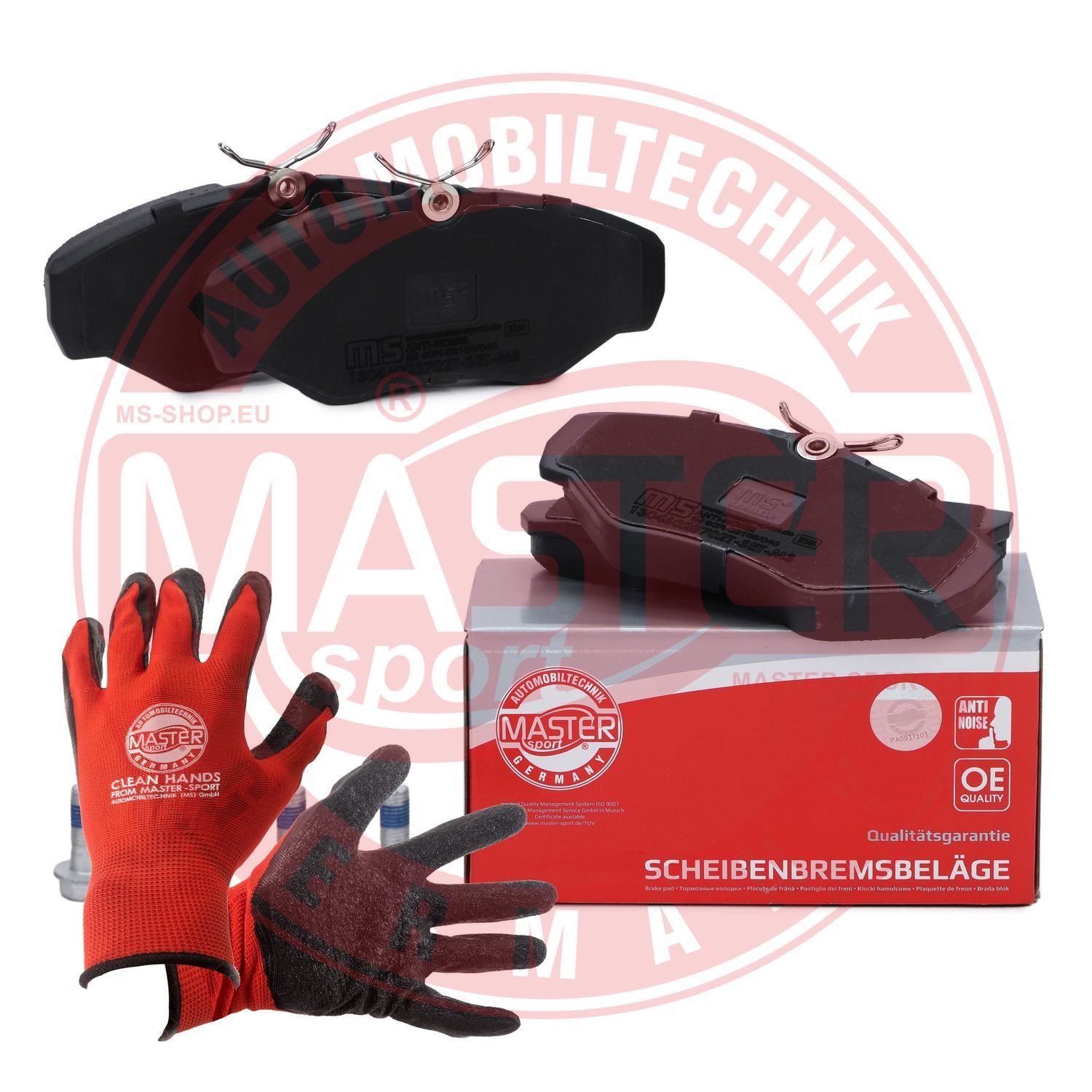 Zestaw klocków hamulcowych, hamulce tarczowe MASTER-SPORT GERMANY 13046028702T-SET-MSP