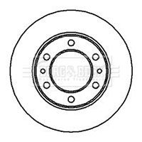 Tarcza hamulcowa BORG & BECK BBD5036
