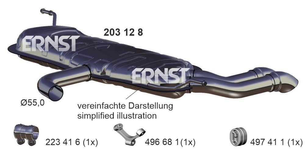 Toba esapament finala ERNST 203128
