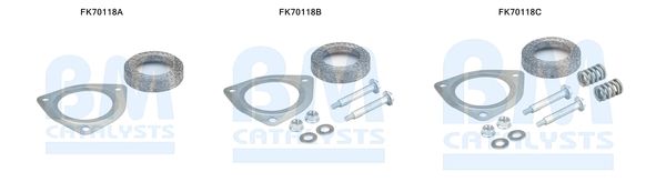 Zestaw montażowy, rura wydechowa BM CATALYSTS FK70118
