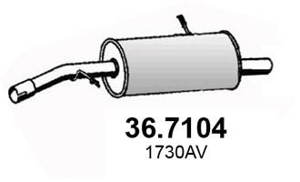 Tłumik końcowy ASSO 36.7104