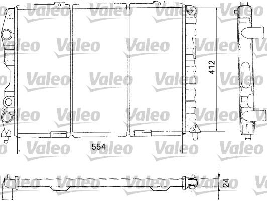 Chłodnica, układ chłodzenia silnika VALEO 731283