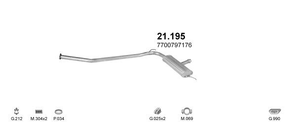 Układ wydechowy POLMO POLMO08834