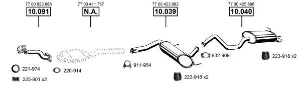 Układ wydechowy ASMET RE101770