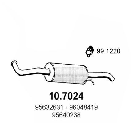 Tłumik końcowy ASSO 10.7024