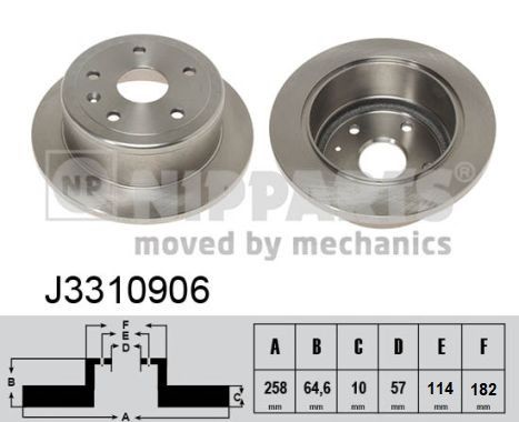 Disc frana NIPPARTS J3310906