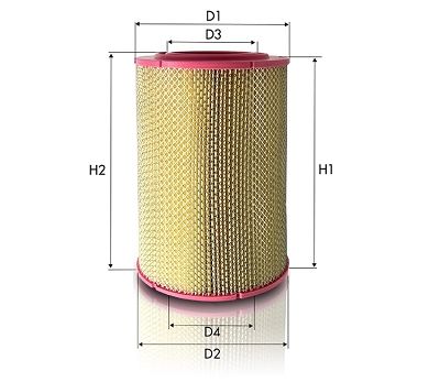 Filtr powietrza TECNECO FILTERS AR503I