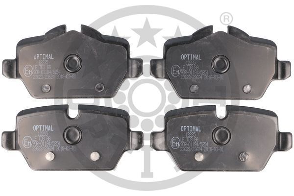 Zestaw klocków hamulcowych, hamulce tarczowe OPTIMAL BP-12235