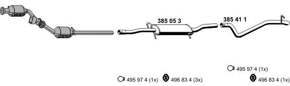 Układ wydechowy ERNST 040645