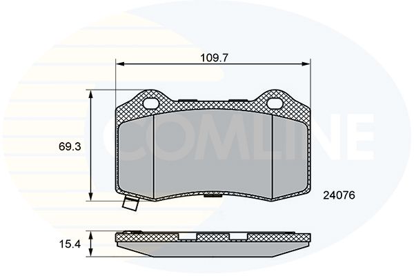 Zestaw klocków hamulcowych, hamulce tarczowe COMLINE CBP36065
