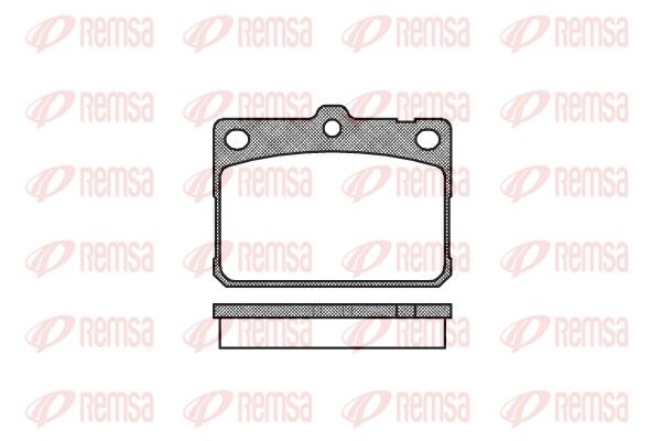 Zestaw klocków hamulcowych, hamulce tarczowe REMSA 0079.30