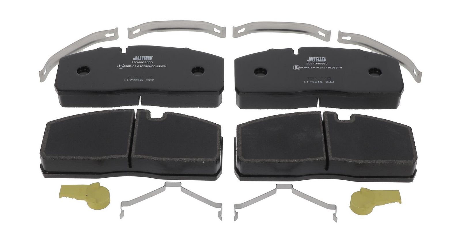 set placute frana,frana disc JURID 2934009560