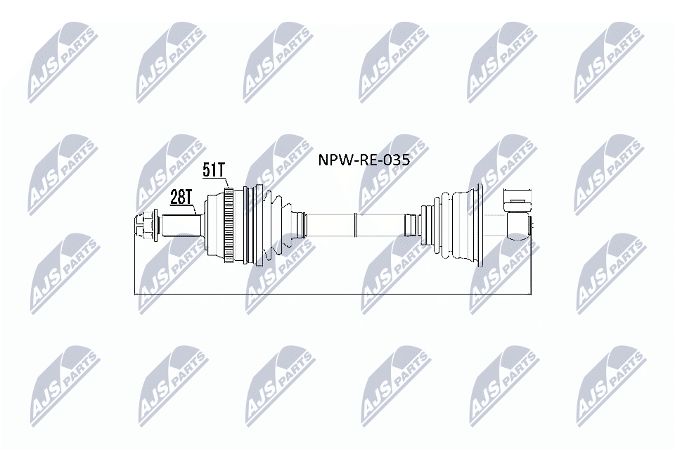 Wał napędowy NTY NPW-RE-035