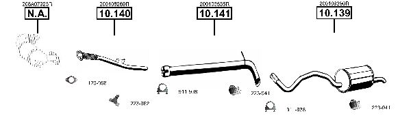 Układ wydechowy ASMET RE100580