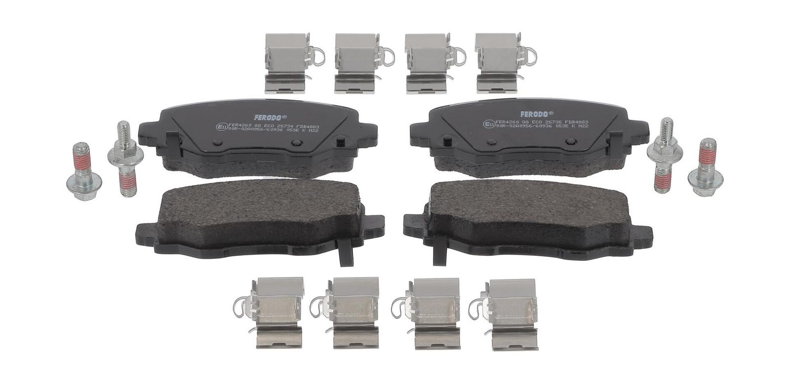 set placute frana,frana disc FERODO FDB4883