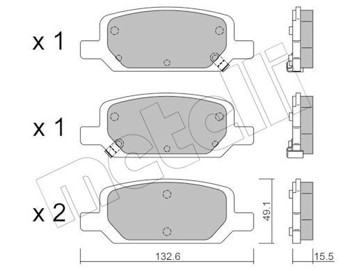 Piduriklotsi komplekt,ketaspidur