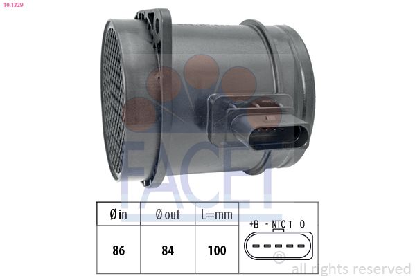 Przepływomierz masowy powietrza FACET 10.1329