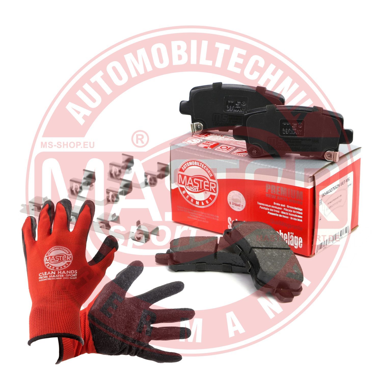 Zestaw klocków hamulcowych, hamulce tarczowe MASTER-SPORT GERMANY 13046027552N-SET-MSP