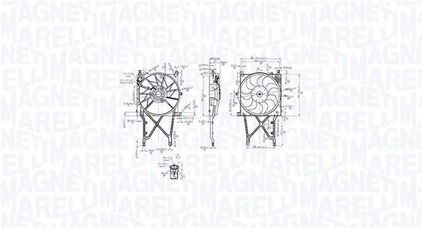 Ventilátor chladenia motora MAGNETI MARELLI 069422863010