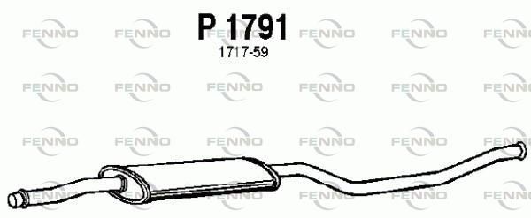 Tłumik środkowy FENNO P1791
