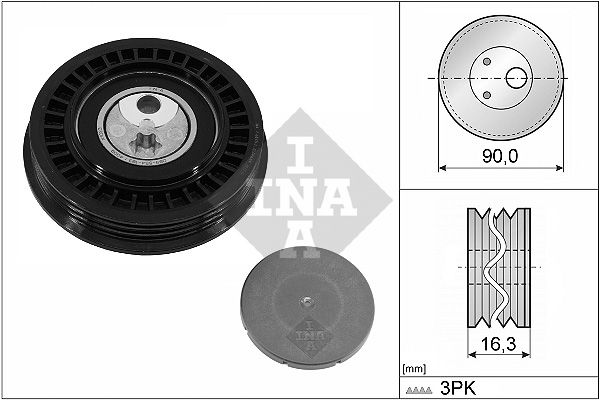 Napínacia kladka rebrovaného klinového remeňa Schaeffler INA 531 1005 10