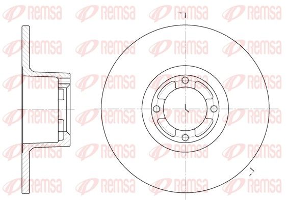 Tarcza hamulcowa REMSA 61219.00