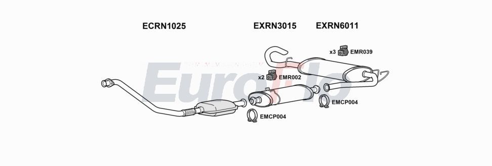 Układ wydechowy EUROFLO VLMOV25D7001