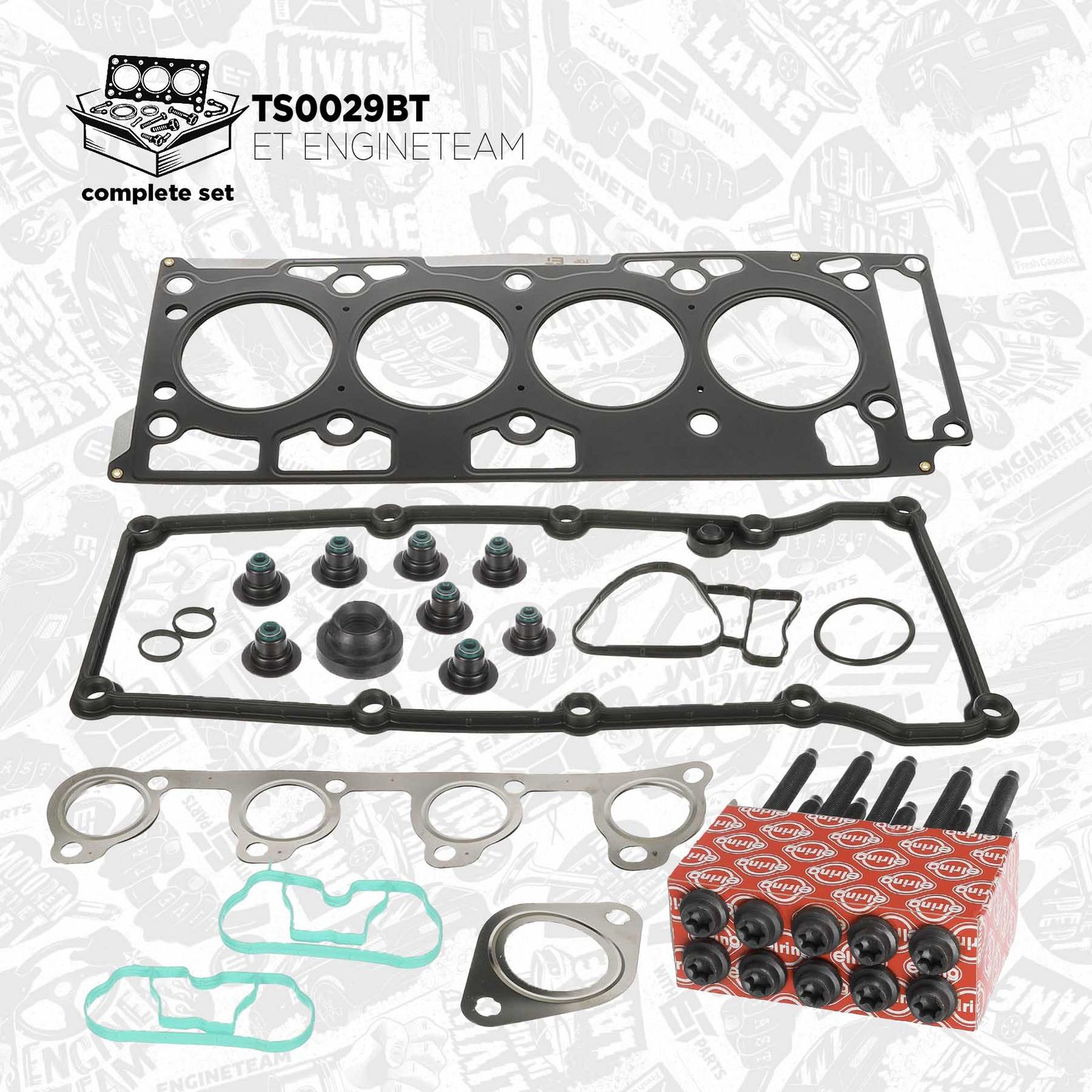 Set garnituri, chiulasa ET ENGINETEAM boxET – service kit TS0029BT