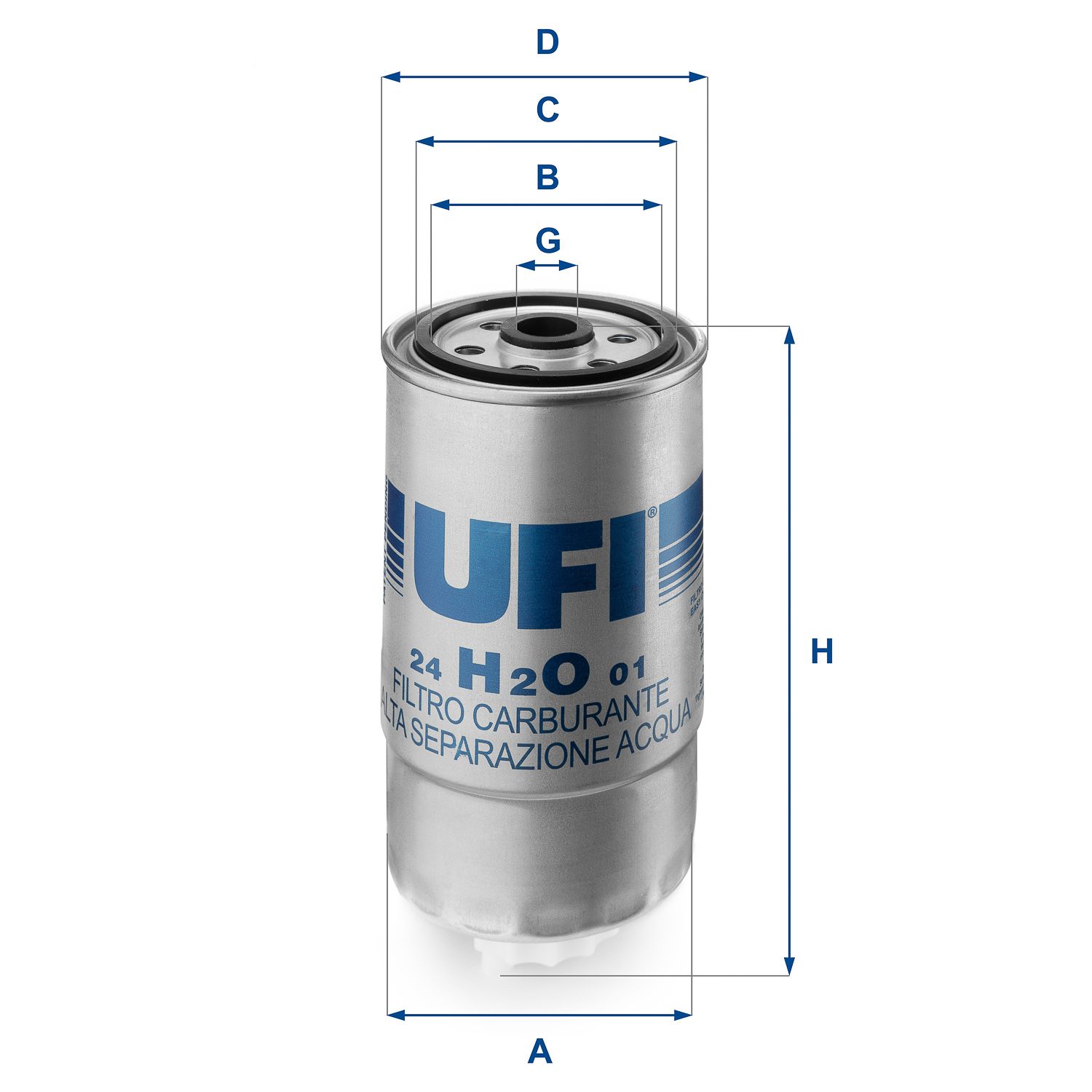 Palivový filtr UFI 24.H2O.01