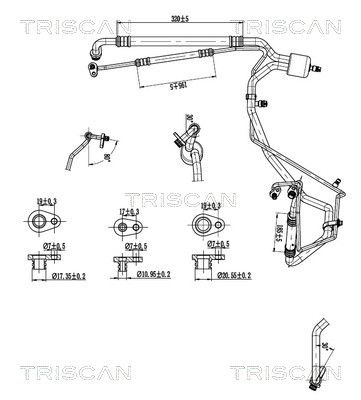conducta presiune variabila,aer conditionat TRISCAN 9010 28101