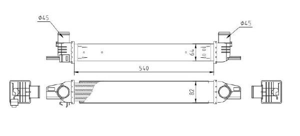 Intercooler, compresor MTR 13054527