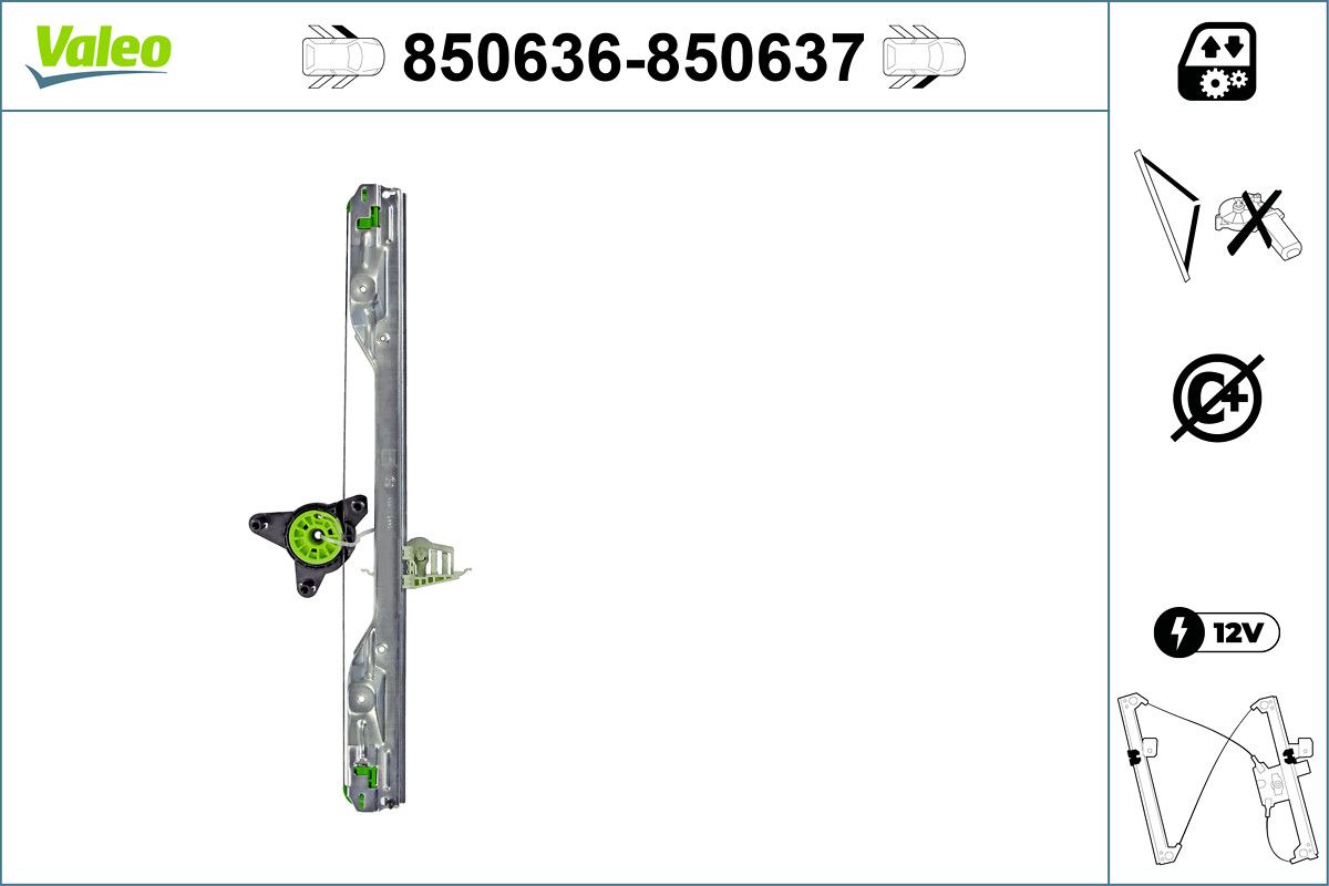 Mecanism actionare geam VALEO 850636