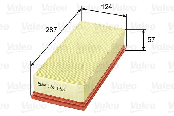 Vzduchový filtr VALEO 585063