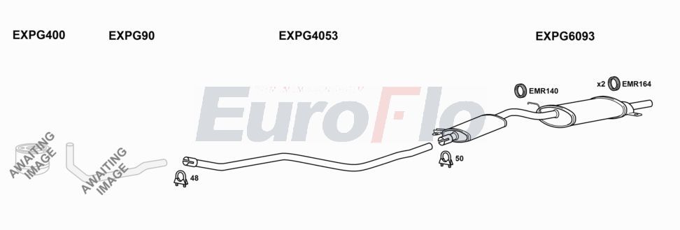 Układ wydechowy EUROFLO PG50423D8001A00