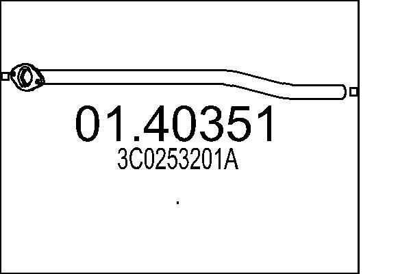 Rura wydechowa MTS 01.40351