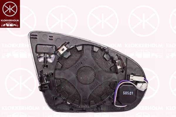Szkło lusterka, lusterko zewnętrzne KLOKKERHOLM 35731063