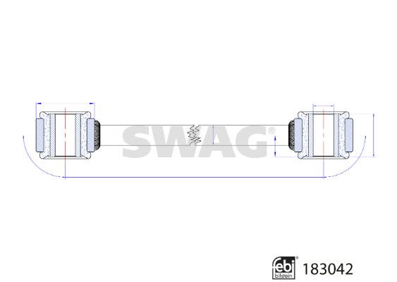 Drążek / wspornik, stabilizator SWAG 33 10 8802