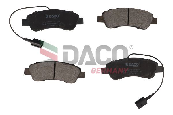 Zestaw klocków hamulcowych, hamulce tarczowe DACO GERMANY 320915