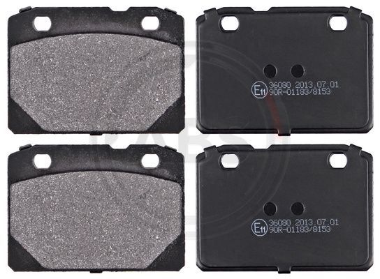 Zestaw klocków hamulcowych, hamulce tarczowe A.B.S. 36080