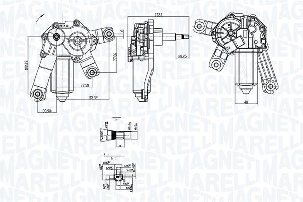 Silnik wycieraczek MAGNETI MARELLI 064073700010