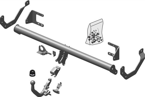 Zestaw zaczepu przyczepy BRINK 541400
