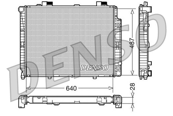 Chłodnica, układ chłodzenia silnika DENSO DRM17088