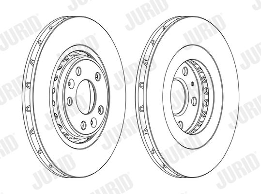 Tarcza hamulcowa JURID 562596JC-1