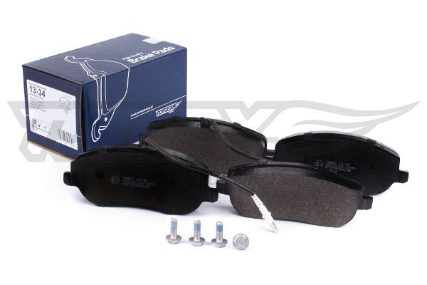 Levně Sada brzdových destiček, kotoučová brzda TOMEX Brakes 13-34