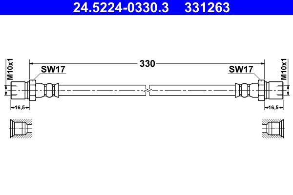 Furtun frana ATE 24.5224-0330.3