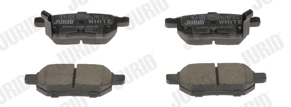 Zestaw klocków hamulcowych, hamulce tarczowe JURID 572591JC