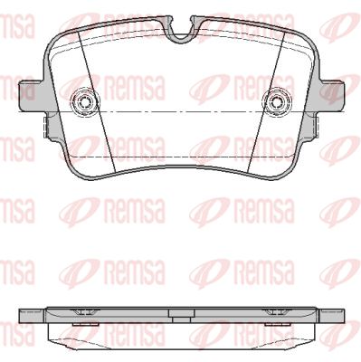 Zestaw klocków hamulcowych, hamulce tarczowe KAWE 1668 10