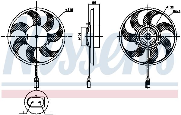 Ventilateur, refroidissement du moteur