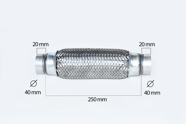 RACORD FLEXIBIL INNER & OUTER BRAID (B) 40X200 MM